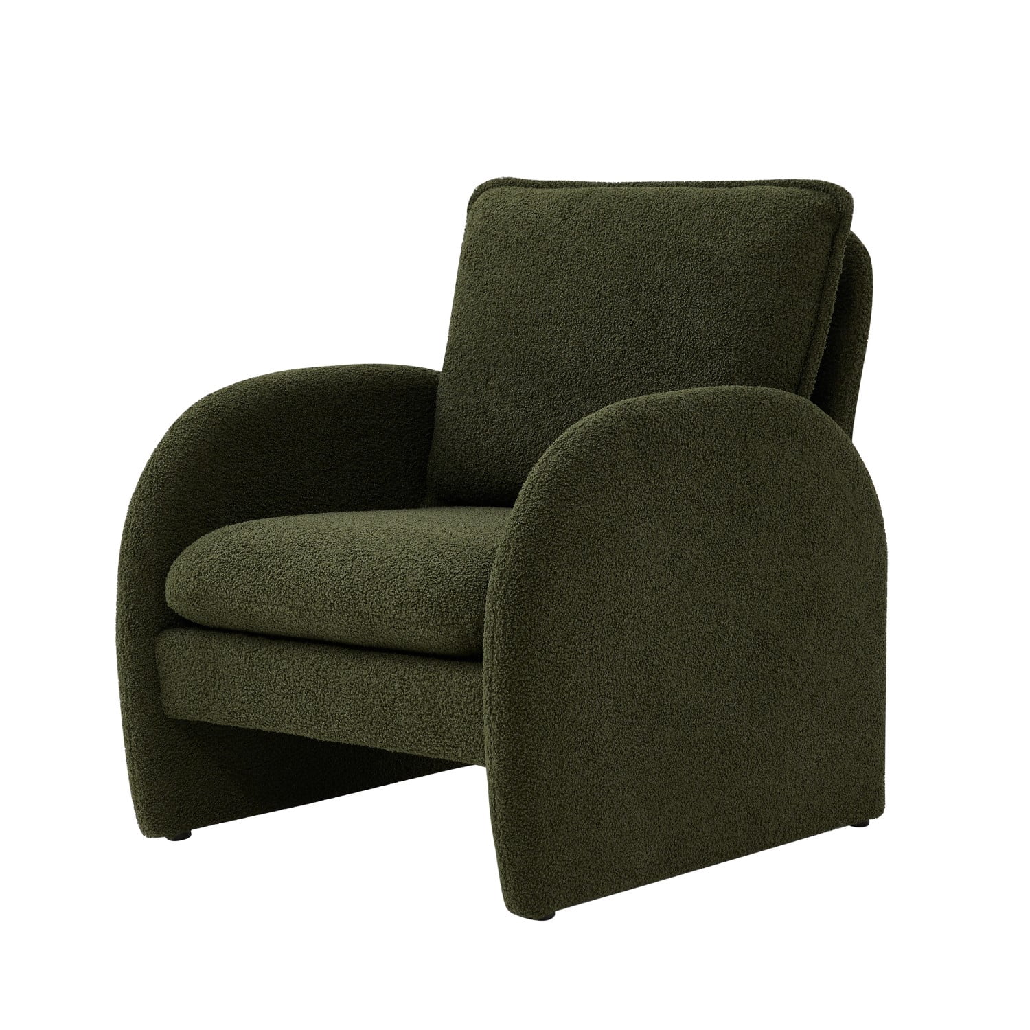 Gewnee Modern Sherpa Upholstered Accent Chair ,Leisure Comfy Single Sofa Chair for Living Room,