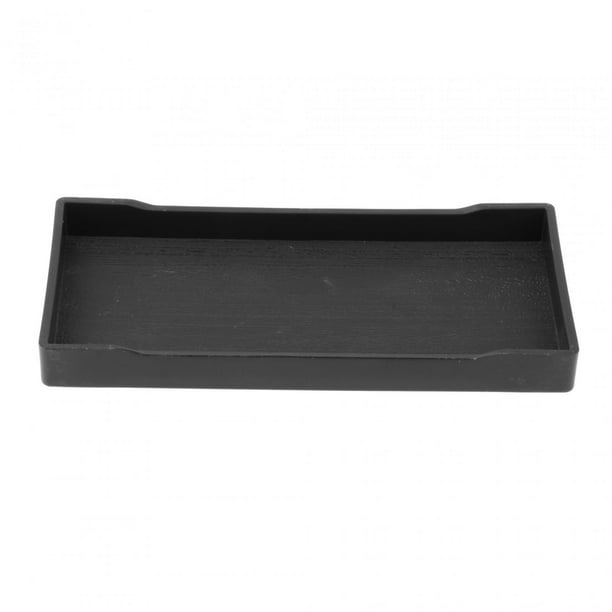 Cuenco de agua para reptiles, plato de agua, cuenco decorativo para terrario, cuenco de alimentación para anfibios, alimentador de tortuga para , Negro, s