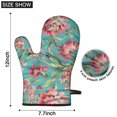 thumbnail image 6 of Cute Oven Mitts,Pioneer Flower Floral Print Pattern Oven Mitt 2-Pack Set,Kitchen Gloves for Oven,Heat Resistant Oven Mitts 7.7"x12", 6 of 7
