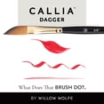 thumbnail image 5 of Willow Wolfe Callia Artist Dagger Brush-3/8", 5 of 6