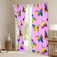 thumbnail image 3 of Erosebridal Butterfly Blackout Curtains Women,Rainbow Butterfly Curtains & Drapes,Glitter Gradient Tie Dye Window Curtains,Abstract Butterflies Window Treatments, 3 of 6
