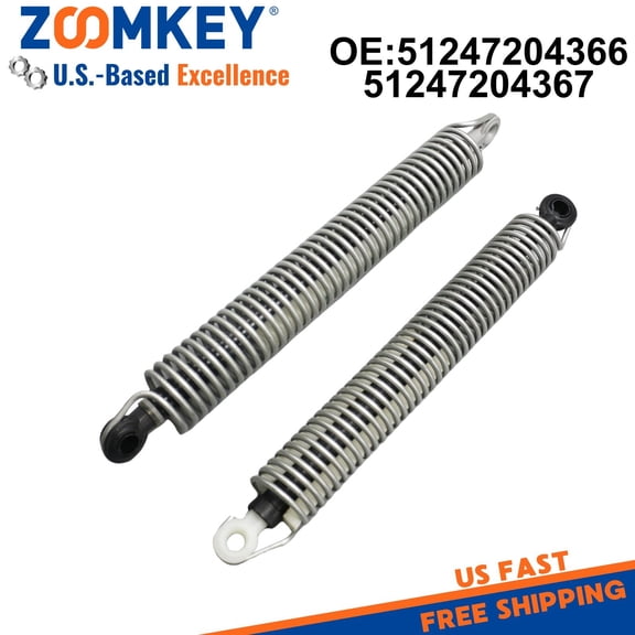 ZOOMKEY High-Quality Silver Tailgate Assist Spring 2 Pcs Set For BMW F10 2011-2016
