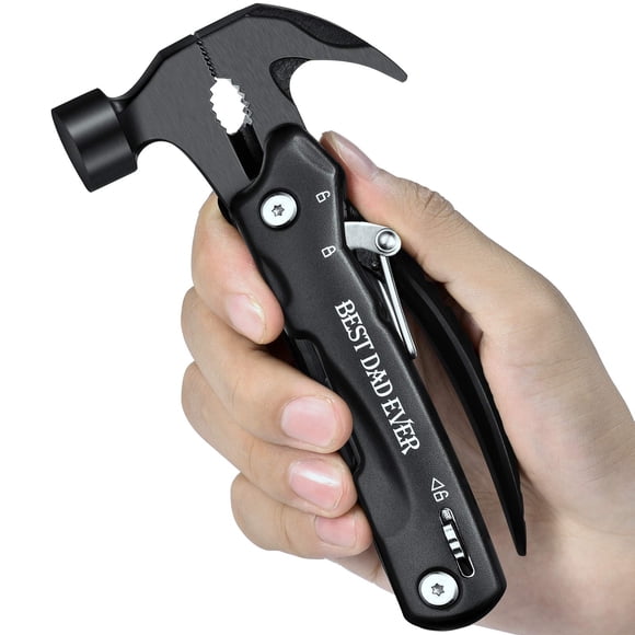 VEITORLD Regalos para papá de esposa, hija, hijo, regalos para papá que no quiere nada, ideas de regalos de cumpleaños para hombres, padre, herramientas todo en uno, mini martillo multiherramienta, re