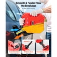 thumbnail image 4 of KFFKFF 1.3 Gallon Fuel Container with Spout and Lockable Bracket, 15 L/min Flow Rate, Secure and Leak-Resistant Design, Portable Flat Fluid Storage for Cars, Motorcycles, ATVs, and UTVs, Red, 4 of 9
