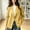 Yellow, variant on Ynynloco Blazers for Women Business Casual Long Sleeve Button Down Open Front Suit Jacket Dressy Work Blazer with Pockets Winter Fall Outfits