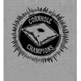 thumbnail image 5 of Cornhole Champions Adult Heather Gray Long Sleeve Hoodie-Medium, 5 of 6