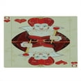 thumbnail image 2 of Alice in Wonderland Cutting Board, Queen Cards Playing Alice Character in Fictional Print, Decorative Tempered Glass Cutting and Serving Board, Large Size, Red Brown Ecru, by Ambesonne, 2 of 5