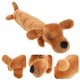 thumbnail image 4 of BRIGHTFUFU Juguetes de peluche para mascotas, juguetes para masticar perros, cachorros, gatos, morder, sonido, juguetes chirriantes, diseño de perro salchicha de dibujos animados (amarillo), 4 of 7
