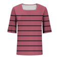 thumbnail image 4 of Blusas de Manga Corta para las Mujeres, Moda Verano Impreso, Blusas de Cuello Redondo, Chaqueta de Manga Corta para las Mujeres, 4 of 8