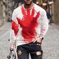 thumbnail image 2 of NaWent Déguisements d'Halloween en Liquidation pour Hommes Hallowmas Mode Décontractée Chandail à Imprimé pour Hommes Manches Longues Col Rond Chemisiers Hauts, 2 of 4