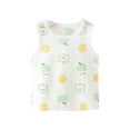 thumbnail image 1 of FYDUU Débardeurs Sans Manches pour Filles Doux Décontractés sous-Vêtements Classiques T-Shirts Confortables Col Rond T-Shirts Mignons d'Été Mode Décontractée, 1 of 3