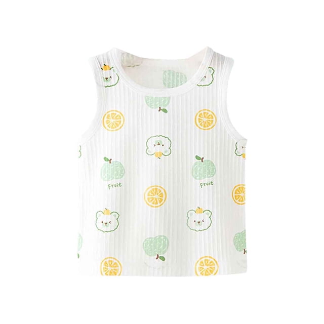 FYDUU Débardeurs Sans Manches pour Filles Doux Décontractés sous-Vêtements Classiques T-Shirts Confortables Col Rond T-Shirts Mignons d'Été Mode Décontractée