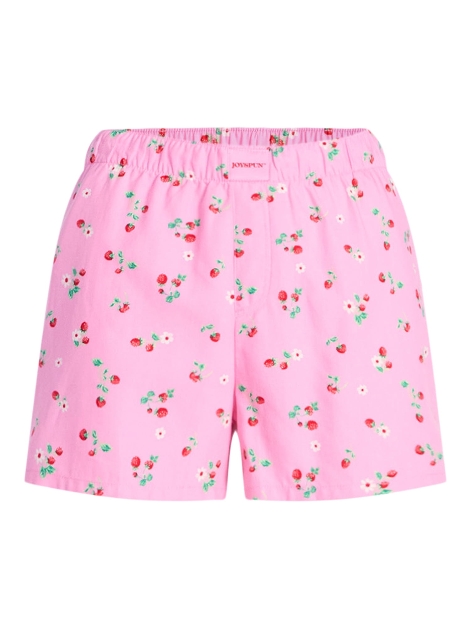 Joyspun Women's Woven Pajama Boxer Shorts, 3'' Inseam, Sizes XS-3X