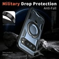 thumbnail image 4 of Allytechgroup for Google Pixel 9 Pro XL Case with 360° Rotable Kickstand,  [Include 1X Screen Protector] Military Grade Drop Protection Phone Cover for Google Pixel 9 Pro XL, Blue, 4 of 5