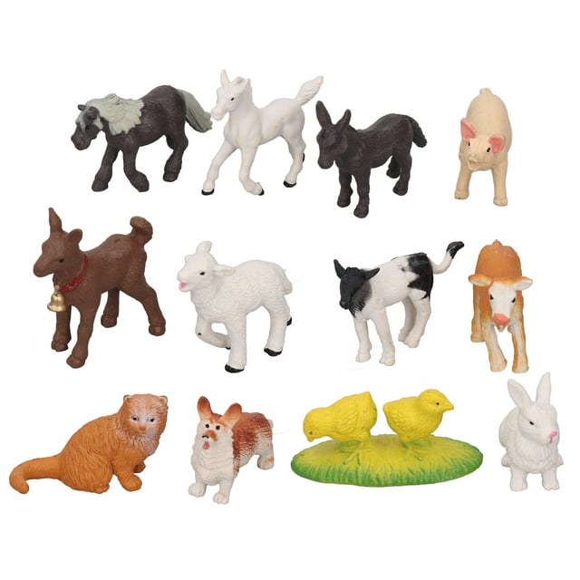Simulación de animales de granja NikouMX 12 piezas Juguetes educativos