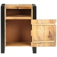 thumbnail image 3 of vidaXL Bedside Cabinet 15.7"x13.8"x21.7" Solid Mango Wood, 3 of 9