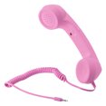 thumbnail image 1 of Teléfono auricular retro Unique Bargains de 3,5mm rosa con receptor para Micrófono y Altavoz, 1 of 5