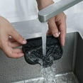 thumbnail image 5 of Silicone Bathroom Soap Dishes with Drain Spout-Bathroom and Kitchen Sink Organizer,Sponge Holder,Dish Soap Tray,Perfect for Dispenser,Scrubber,Bottle,Cup on Sink or Counter-Black 4.9"×3.2", 5 of 5