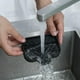 thumbnail image 5 of Silicone Bathroom Soap Dishes with Drain Spout-Bathroom and Kitchen Sink Organizer,Sponge Holder,Dish Soap Tray,Perfect for Dispenser,Scrubber,Bottle,Cup on Sink or Counter-Black 4.9"×3.2", 5 of 5