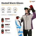 thumbnail image 4 of SAVIOR HEAT Heated Gloves Men and Women Winter Heated Gloves Heated Gloves Rechargeable Battery Waterproof and Warm Touch Screen Winter Ski Gloves Suitable for Skiing, Work, Riding, Hiking, 4 of 14