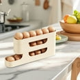 thumbnail image 5 of Three Tier Refrigerator Egg Holder Space Saving Dispenser Stackable Durable Kitchen Food Storage Container, 5 of 5