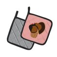 thumbnail image 2 of Caroline's Treasures Bronze Turkey Pink Check Pair of Pot Holders, 2 of 3