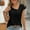 Black, variant on Women’s Tops Dressy Casual Cap Sleeve Asymmetrical Neck T-Shirt Summer Fashion Business Work Shirts ,Black,XXL