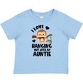 thumbnail image 3 of Inktastic Monkey I Love Hanging out with My Auntie Boys or Girls Baby T-Shirt, 3 of 5