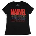 thumbnail image 1 of Marvel Comics Junior's Color Stacked Script Logo Short Sleeve Cotton T-Shirt LG, 1 of 1