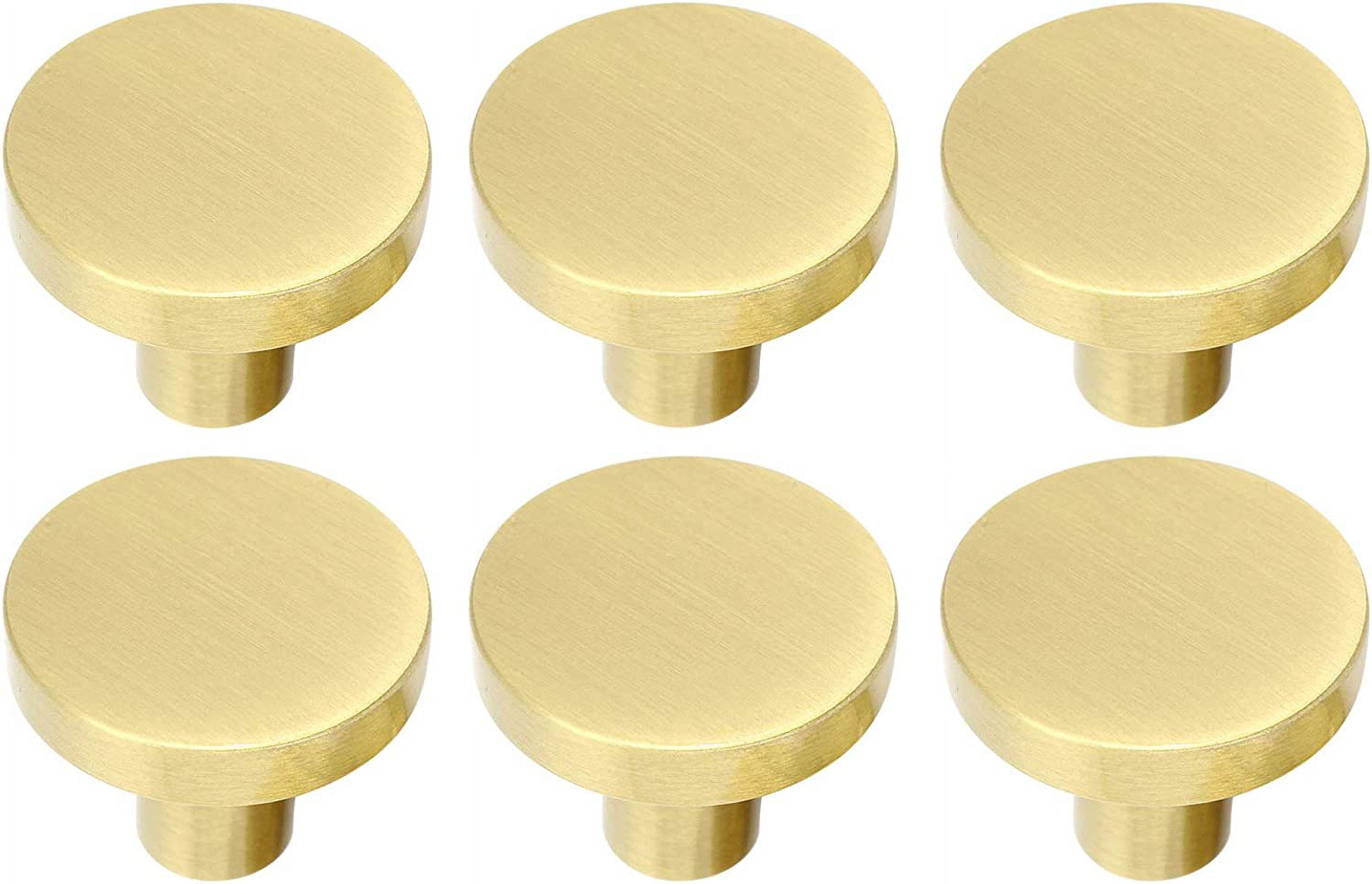 Banqin Lot De 20 Boutons D'armoire De Cuisine Ronds En Laiton