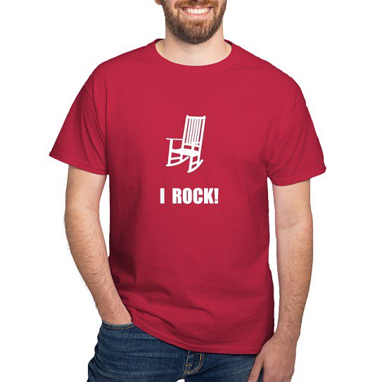 CafePress - I Rock T Shirt - Men's Classic Cotton T-Shirts