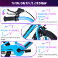 thumbnail image 3 of ICEELF 16 Inch Light Up Kids Bike with Rainbow Frame & Wheel Lights, Toddler Bicycle with Training Wheels for Boys Girls Ages 4-7, 3 of 8
