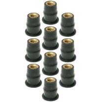Durable Motorcycle Windscreen Nuts for Bike Gear in Black Color 10 Pieces ABS Material