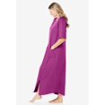 thumbnail image 2 of Dreams & Co. Women's Plus Size Long French Terry Zip-Front Robe (Petite Available), 2 of 6