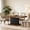 Brown, variant on Fnova 63" Farmhouse Dining Table for 4-6 People, Wooden Rectangular Kitchen Table with Geometric Relief Pedestal Base, Easy to Assemble