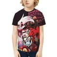 thumbnail image 2 of Hazbin Hotel Boys Girls 3d Graphic Printed T-Shirt Crewneck Short Sleeve Tees, 2 of 6
