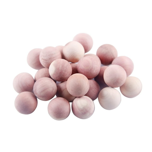 QARUN 24Pcs Natural Cedar Wood Balls Moths Repelling For Living Room Wardrobe Shoes Cabinet