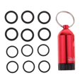 thumbnail image 4 of ZLight Mini Scuba Diving Tank with 12 Chain and Pick Rings Key Brass O Dive Red, 4 of 6