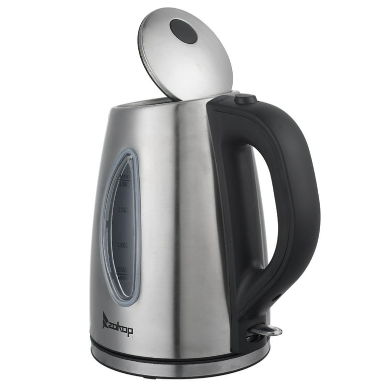 Zokop 1.8L 1500W Electric Glass Tea Kettles Hot Water Home Auto