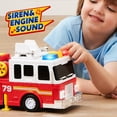 thumbnail image 3 of JOYIN Camión de bomberos extra grande para niños y niñas con escalera de 33 pulgadas, luces, sirenas y botones realistas, motor de camión de bomberos grande para niños mayores de 3 años, regalo de cum, 3 of 5