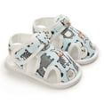 thumbnail image 4 of HBYJLZYG Baby Sandals Flat Shoes Infant First Walkers, Toddler Baby Girls And Boys Cute Sandals Printed Soft Sole Cutout Sandals, 4 of 9