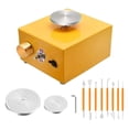 thumbnail image 2 of Abbracc Mini Pottery Wheel Turntable Tabletop Pottery Machine Tabletop Electric Pottery Yellow, 2 of 9