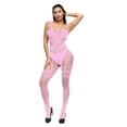 thumbnail image 3 of WZXFASHION Lingerie pour Femmes Aguichant Transparente Résille Babydoll Nuisette sous-Vêtements Intimes Rose Taille Unique, 3 of 6