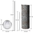 thumbnail image 5 of 20oz Black and Tan Leopard Print Skinny Tumblers Stainless Steel Tumbler with Lid and Straw,Vacuum Insulated Double Wall Travel Tumbler Cups with Cleaning Brush for Coffee,Tea, 5 of 6