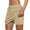 Beige, variant on RUTAYY Tennis Skirts For Women Short Athletic Drawstring Skorts Built In Shorts With Pockets Sports Skirt Solid Color Flowy Swing Pleated Beach Skirts