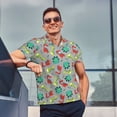 thumbnail image 3 of Wukai Cute Dinosaur Men’s Polo Shirts,Quick-Dry Athletic Shirt,Classic Fit Shirts-Small, 3 of 8
