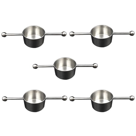 5 Pcs Single Stainless Steel Jigger Measurer with Handles Cocktail Measuring