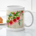 thumbnail image 3 of CafePress - Hummingbirds In Fuschia Garden 2 Mugs - 11 oz Ceramic Mug - Novelty Coffee Tea Cup, 3 of 4