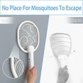 thumbnail image 3 of Electric Fly Swatter Fly Killer Rechargeable Fly Zapper Foldable Bug Zapper Racket Usb Charging Indoor Outdoor Lightweight Camping Accessories, 3 of 5