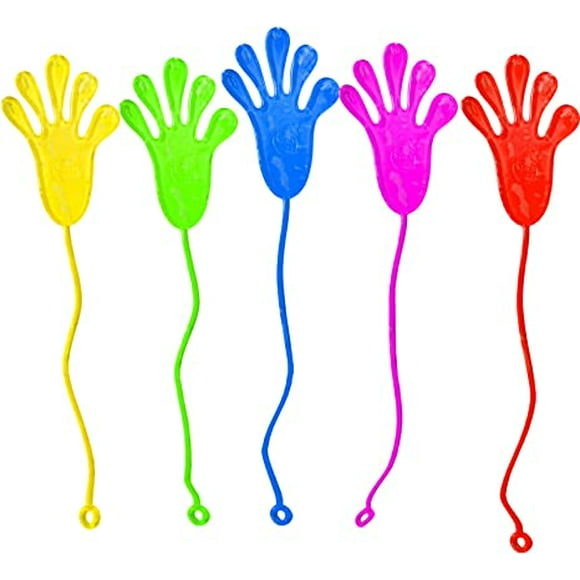 5PCS 2 inches Stretchy Sticky Hands Toys Best Gift for Children Party Favors, Bi
